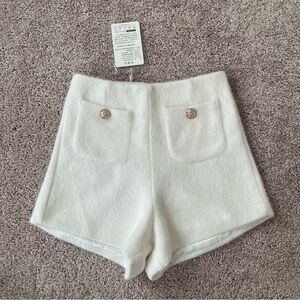 Elegant White Women's Shorts